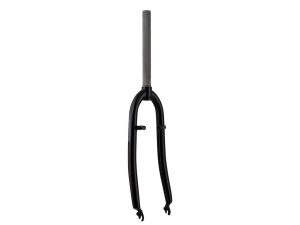 FORCE forgaffel trekking 28" stål 1 1/8" AHEAD 250mm lang V-bremse - blank sort