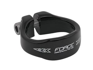 FORCE sadelrørs klampe Sort (Diameter: ø34,9)
